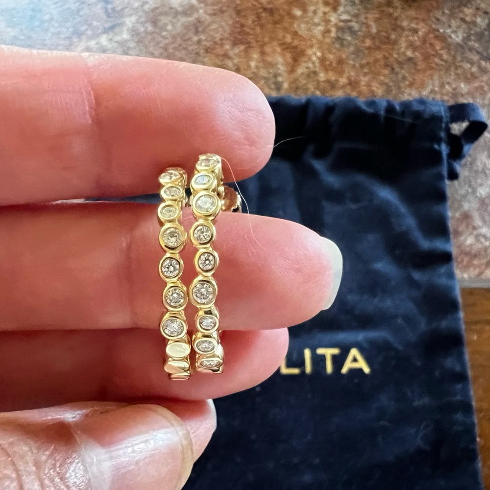 Ippolita Stardust Earrings 18k gold